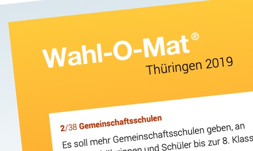 Wahl-o-mat zur Thüringer Landtagswahl - Schulfuchs.de